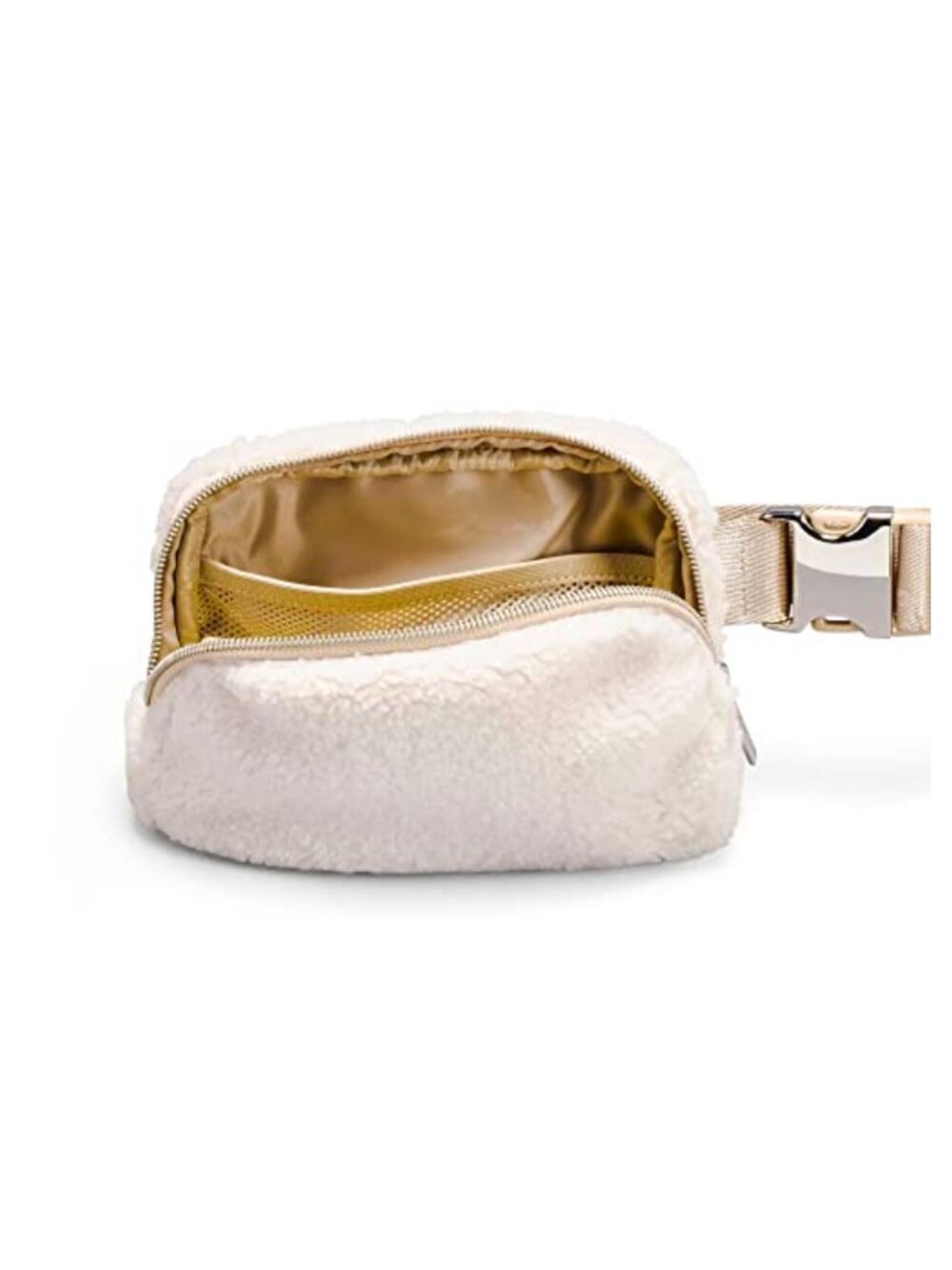 Sherpa Fleece Belt Bag Fanny Pack Crossbody Adjustable Strap Women